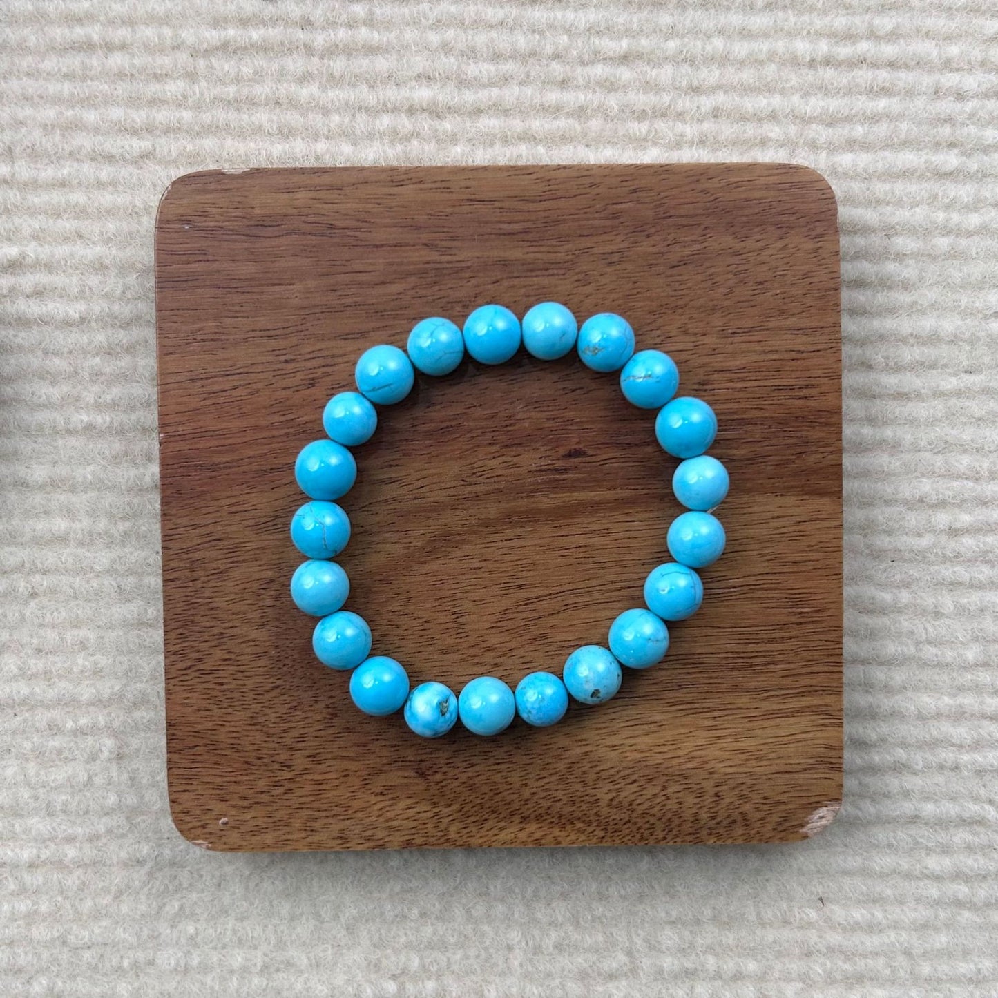 Women's Turquoise Beaded Stackable Popular Natural Stone Clavicle Chain Necklace