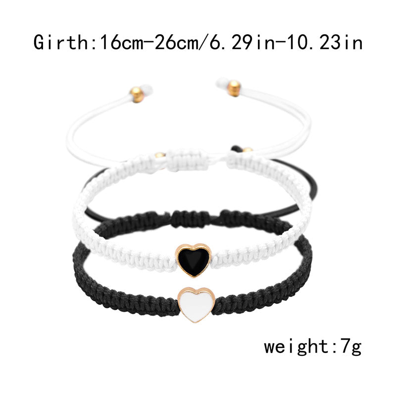 Day Gift Couple Female Heart-to-heart Love Bracelets