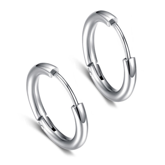 Stainless Steel Hoop Fashion Trend Simple Rings
