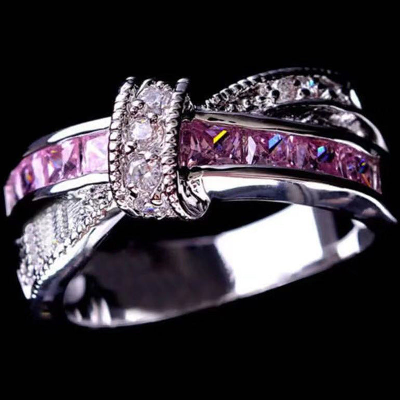 Electroplating Amethyst Popular Creative Ladies Hand Ring