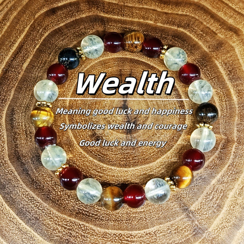 New Natural Stone Tigereye Crystal Bohemian Bracelet