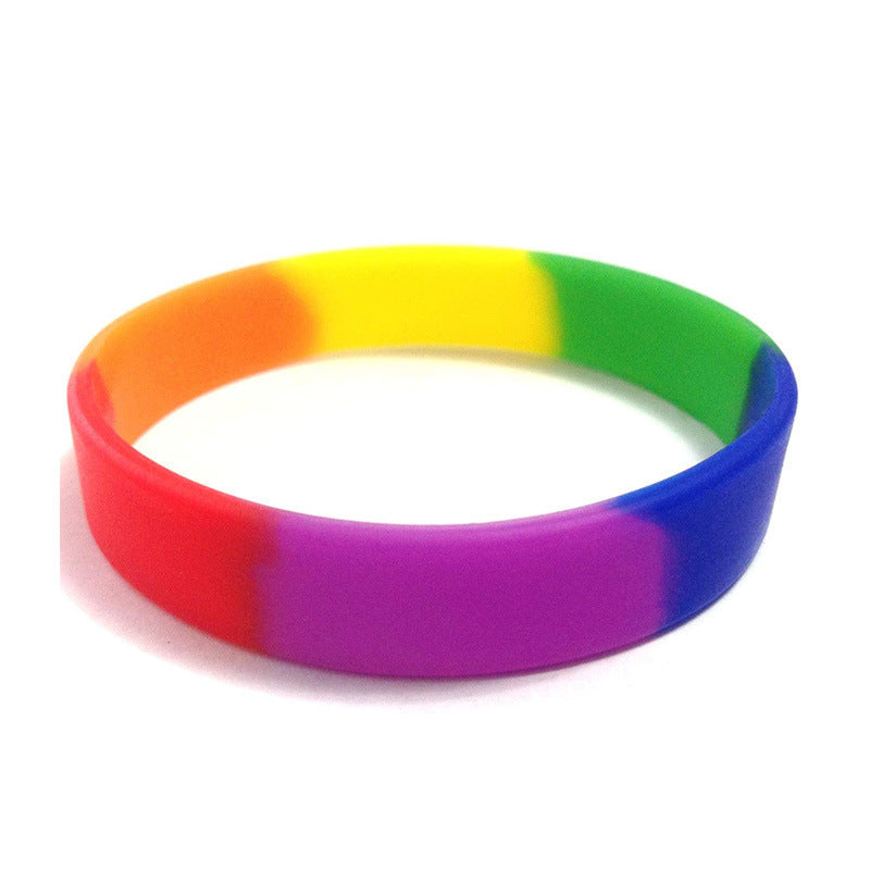 Wristband Lettering Silicone Sports Solid Color Printing Bracelet