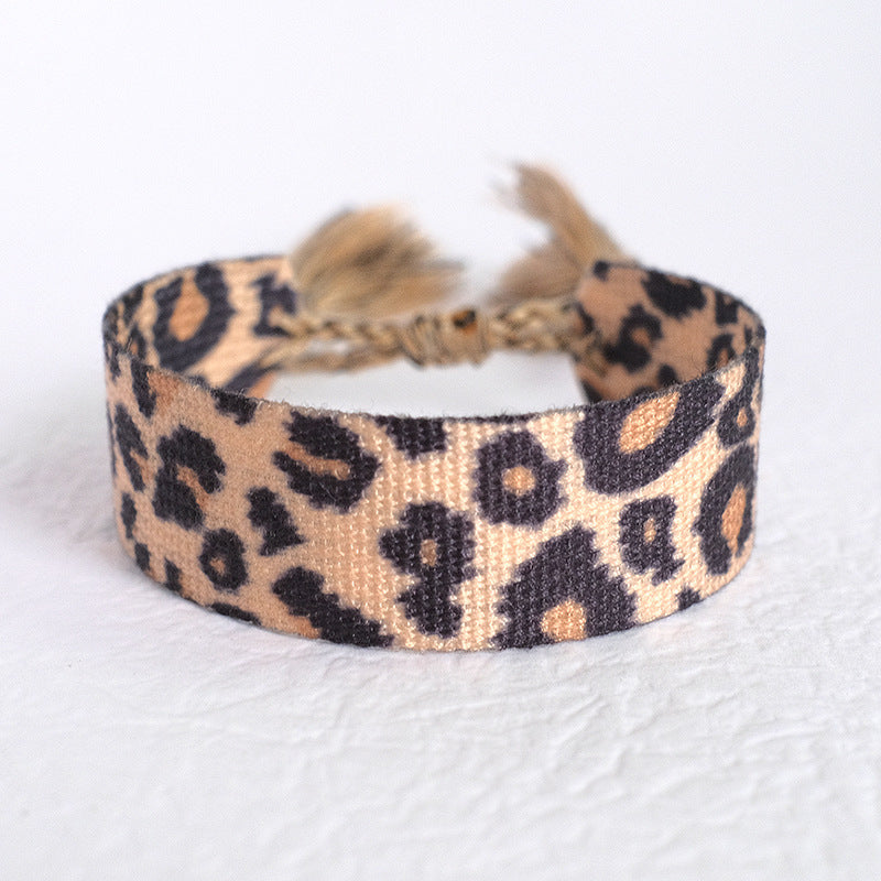Fashion Hand Strap Trendy Carrying Leopard Zebra Pattern Wrist Bracelets