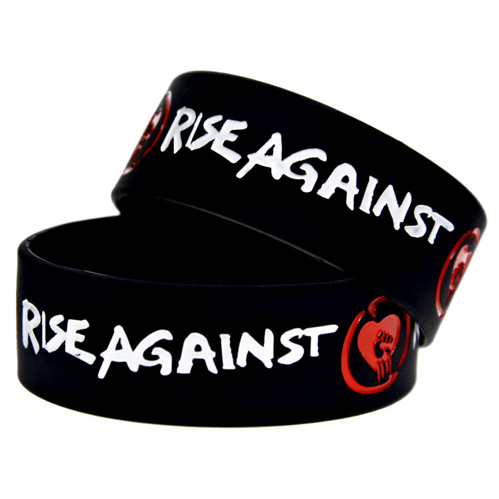 Silicone Fashion Music Hand Strap Trendy Hip Hop Bracelet