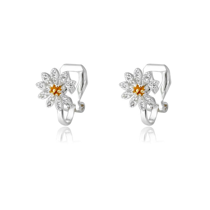 Men's Broken Daisy Ear Clip Earless High-grade Earrings