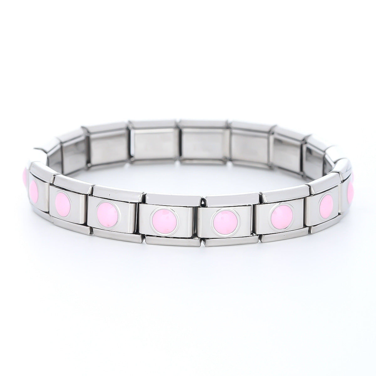 Digital Handmade Crystal Elastic Combination Stainless Bracelets