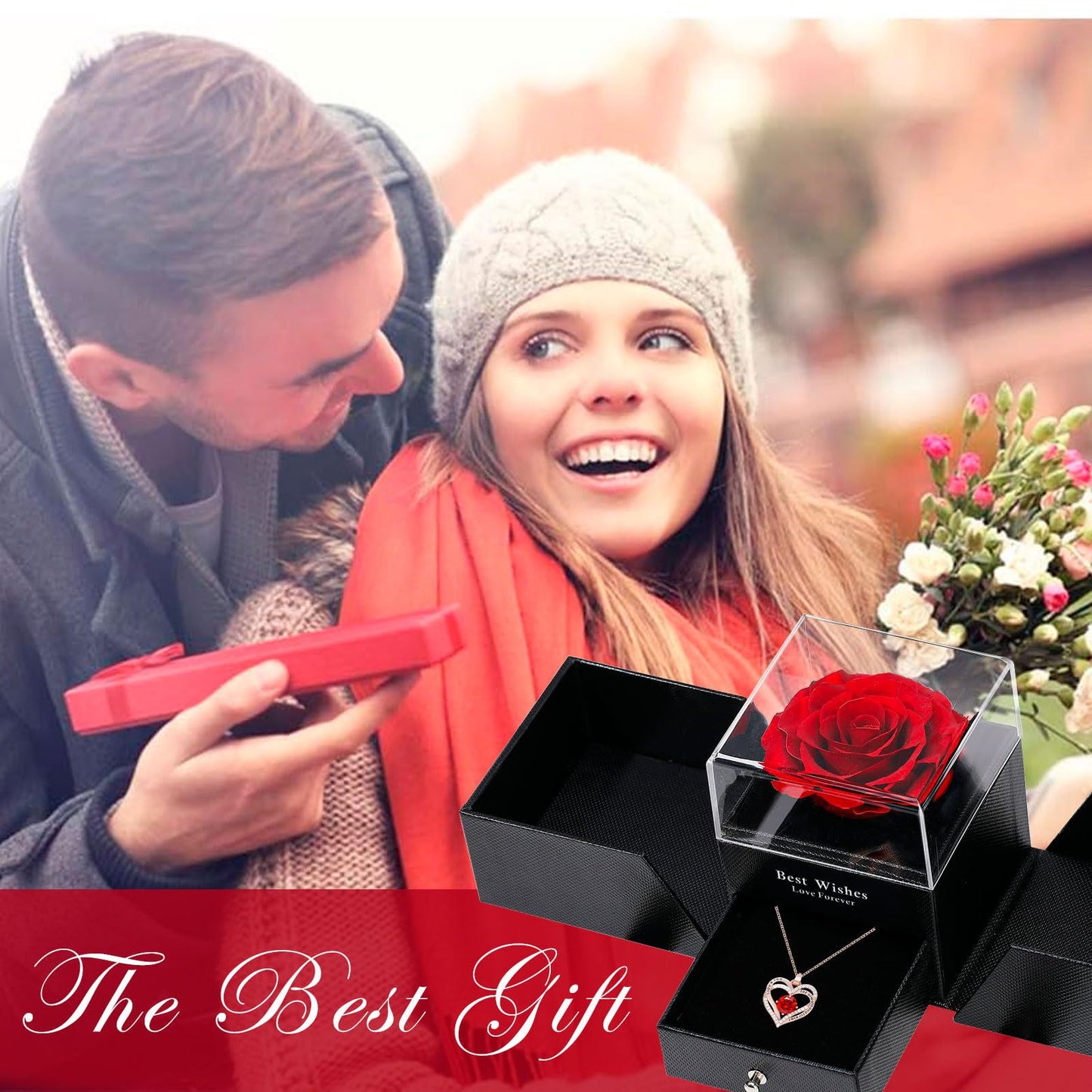 Women's Double Love Clavicle Chain Valentine's Necklaces
