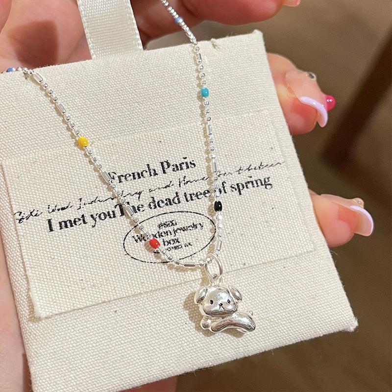 Exquisite Three-dimensional Puppy Dopamine Female Cute Girlfriend Gifts Gift Necklace