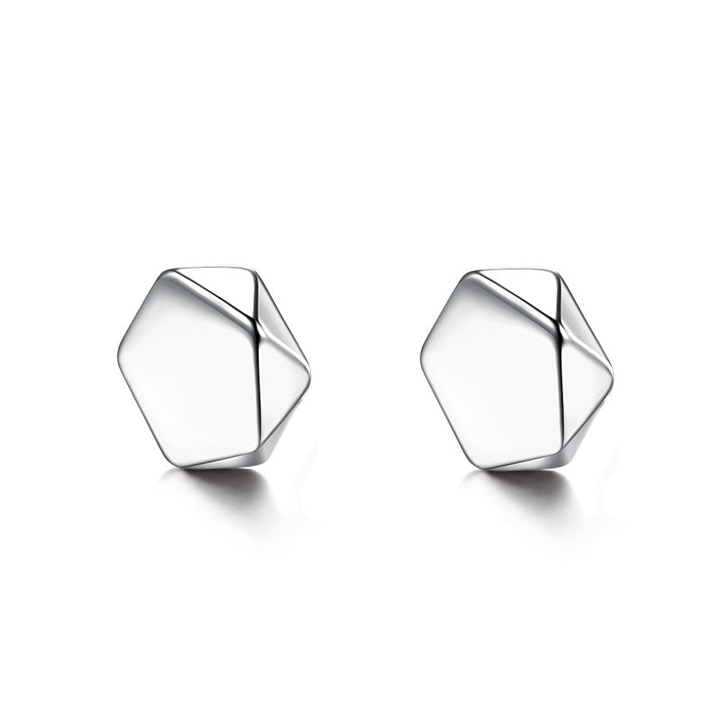 Men's Personality Black Agate High-grade Temperament Not Easy Earrings