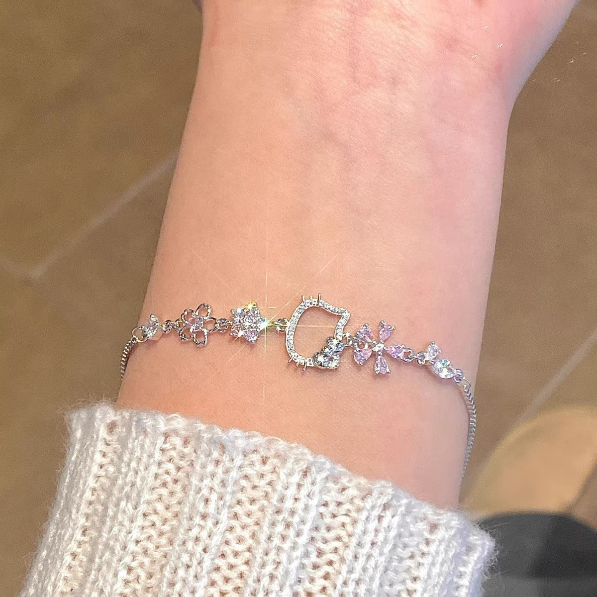 Cherry Blossom Female Light Luxury Minority Bracelet