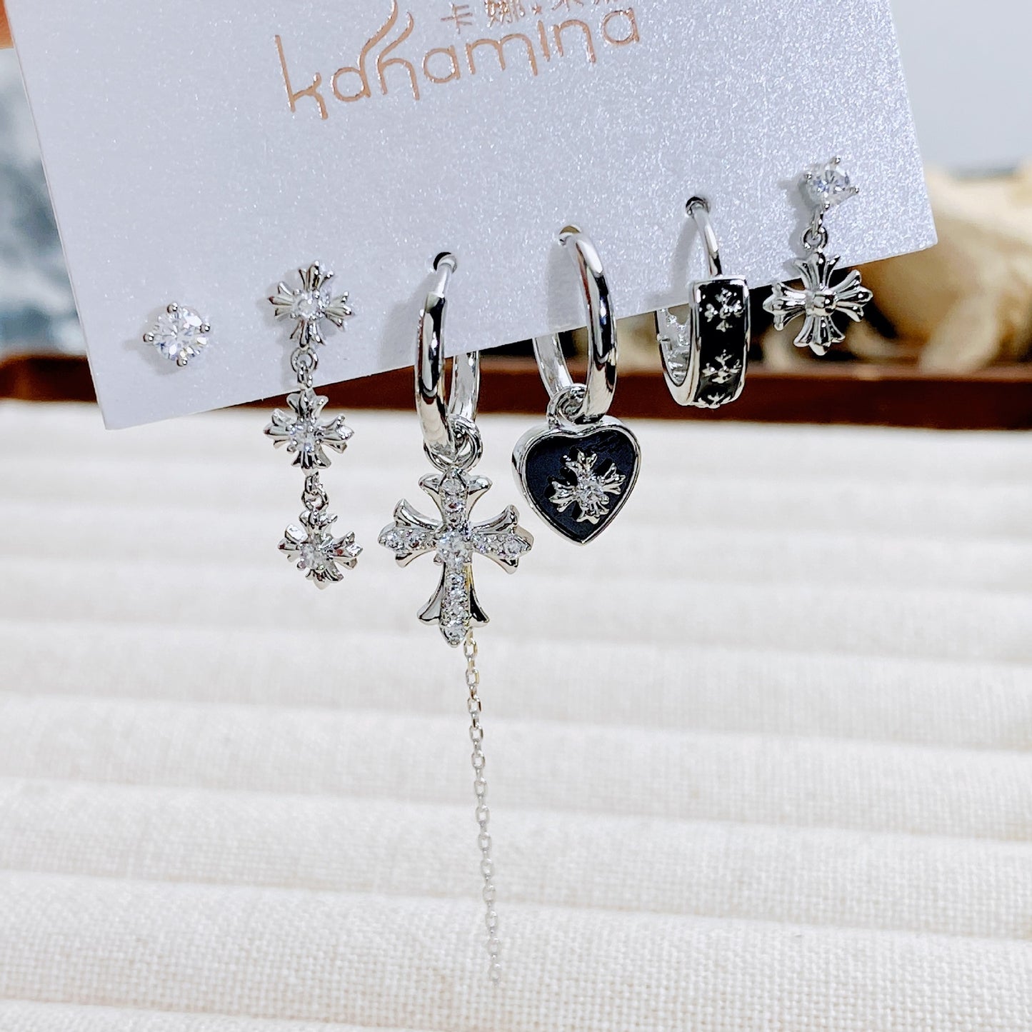 Skull Boys Ear Sterling Sier Needle Earrings