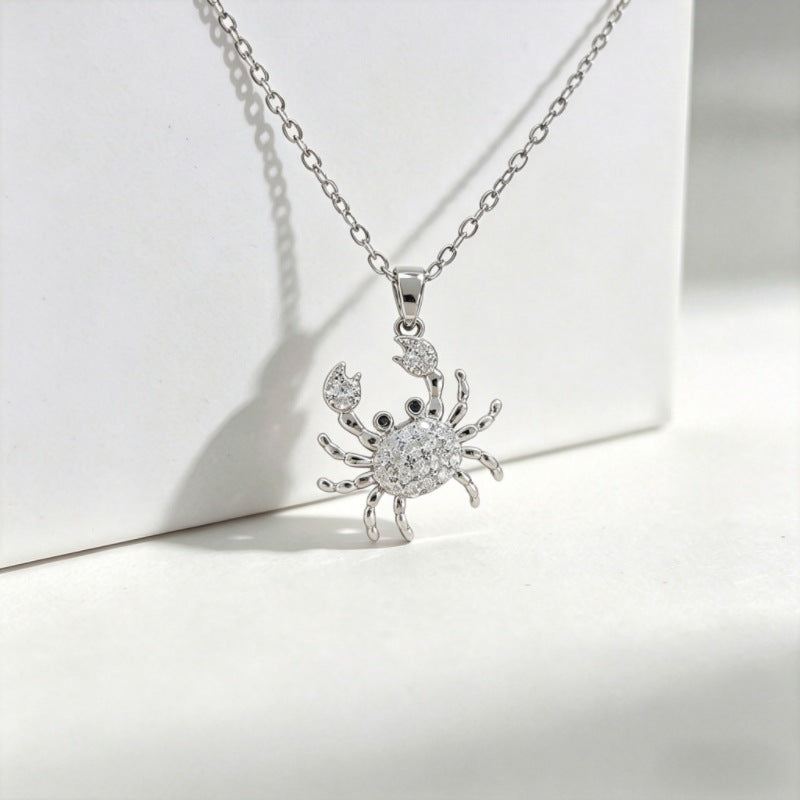 Luxury Copper Micro Female Swan Love Ocean Series Necklace