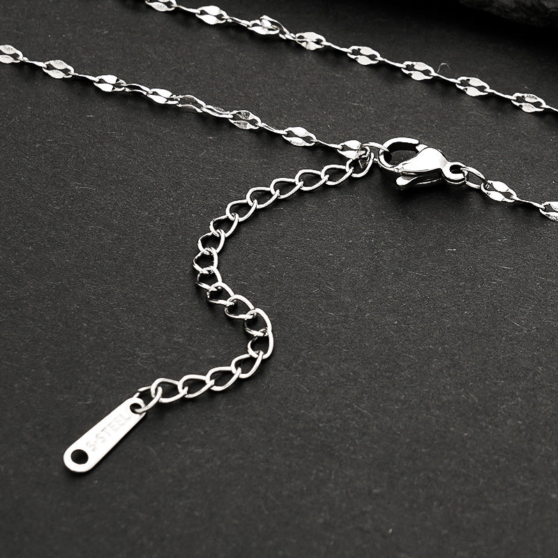 Women's Design Lip Chain Titanium Steel High-grade Necklaces