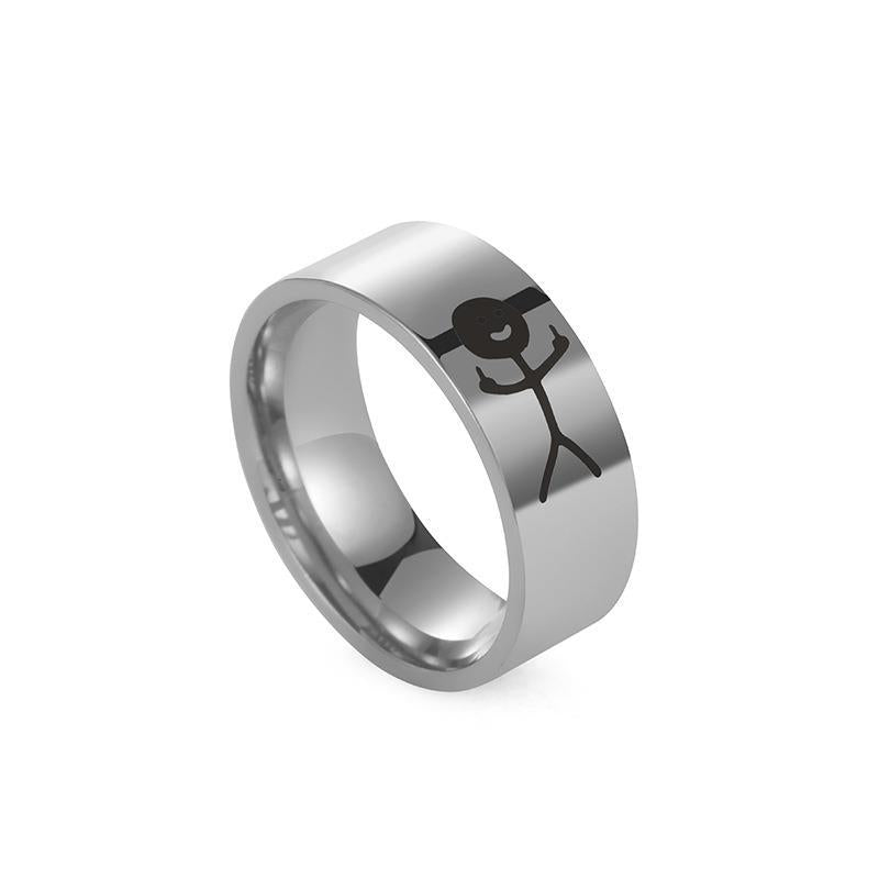 Titanium Steel Personality Interesting Iti Stainless Rings