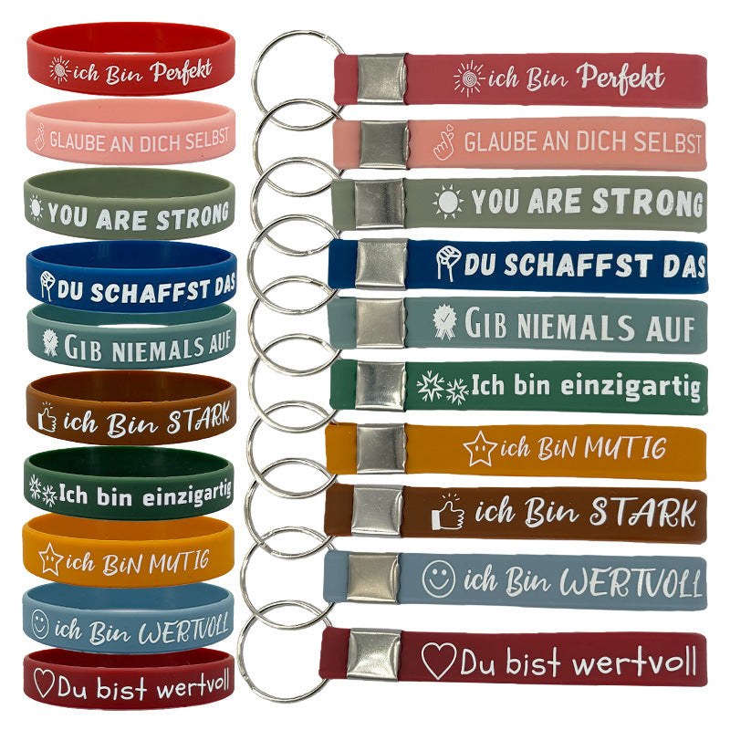 Flag Inspirational Faith Silicone Horse Party Graduation Rings