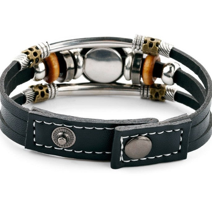 Team Rugby Cattle Leather Personality Vintage Bracelets