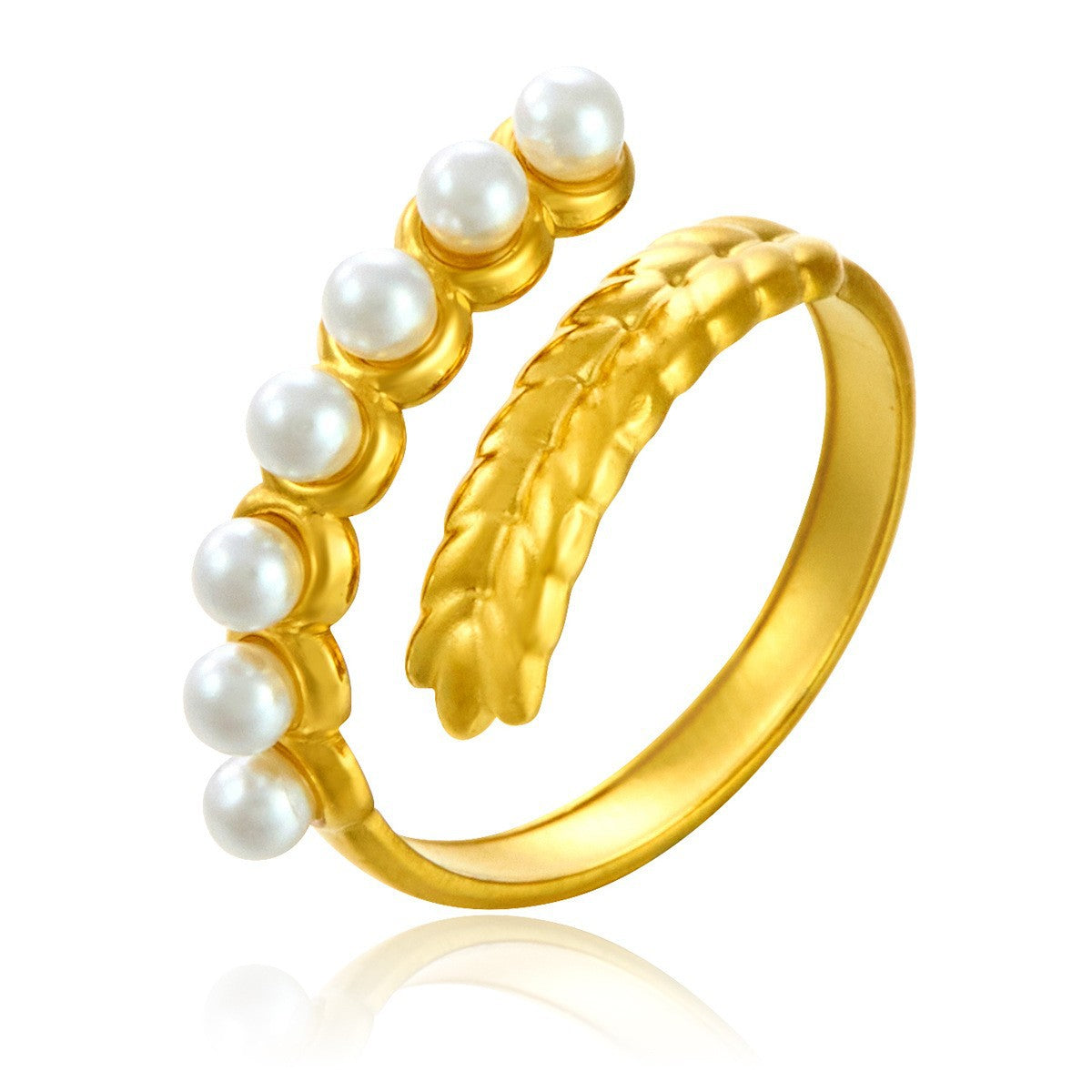 Stainless Steel Irregular Line Love Heart-shaped High-grade Ring