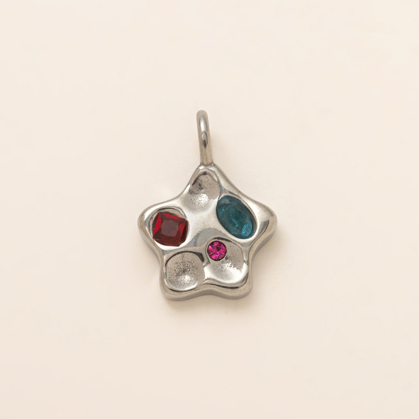 Stainless Steel Jeweled Furnace Vacuum Electroplating Necklaces
