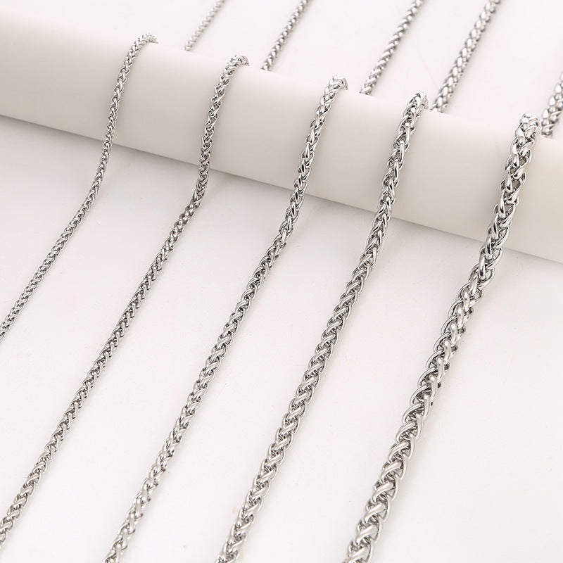Men's Stainless Steel Chain Jewelry Accessories Titanium Necklaces