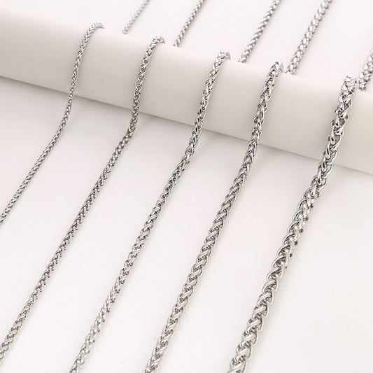 Men's Stainless Steel Chain Jewelry Accessories Titanium Necklaces