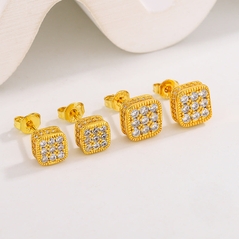 Streaming On Simulation Moissanite Ear Eight Hearts Arrows Earrings