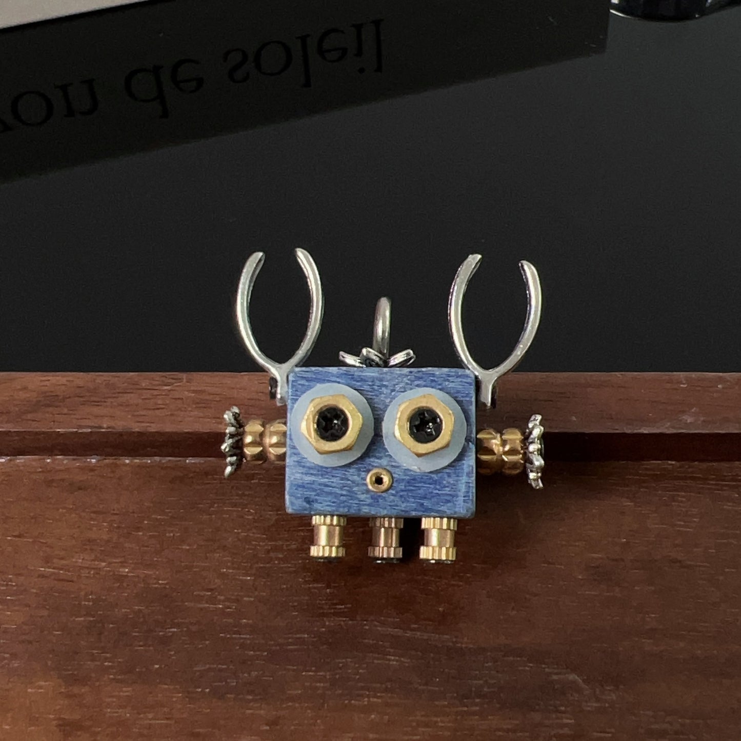 Style Wood Robot Birthday Present Cute Car Pendants