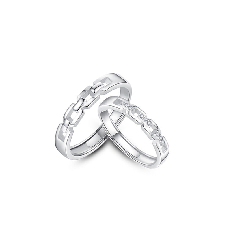 Women's & Men's Opening Light Luxury Minority Design Valentine's Day Rings