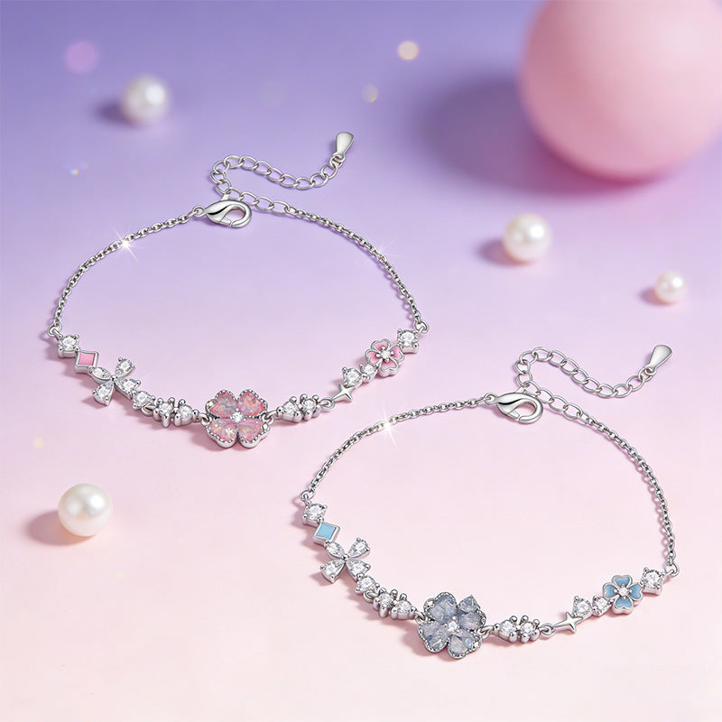 Flower Light Luxury Minority Exquisite Design Bracelet