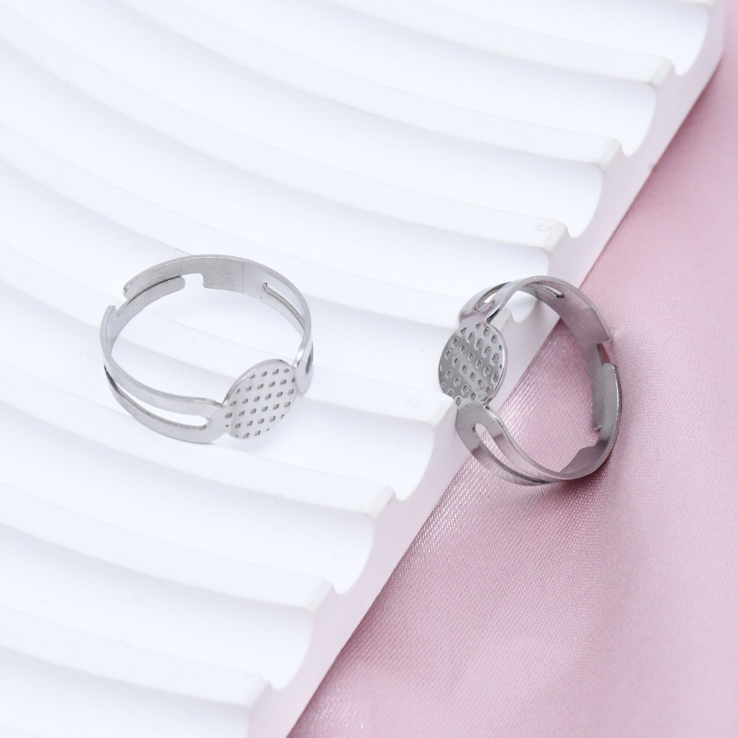 Children's Stainless Steel Adjustable Opening Toy Setting Rings