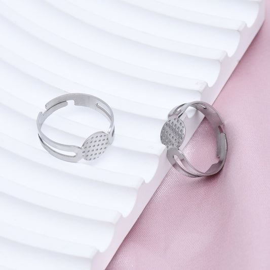 Children's Stainless Steel Adjustable Opening Toy Setting Rings