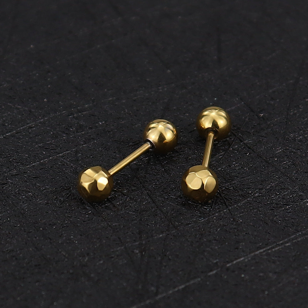 Stainless Steel Ear Bone Nail Mini Piercing Screw Rings