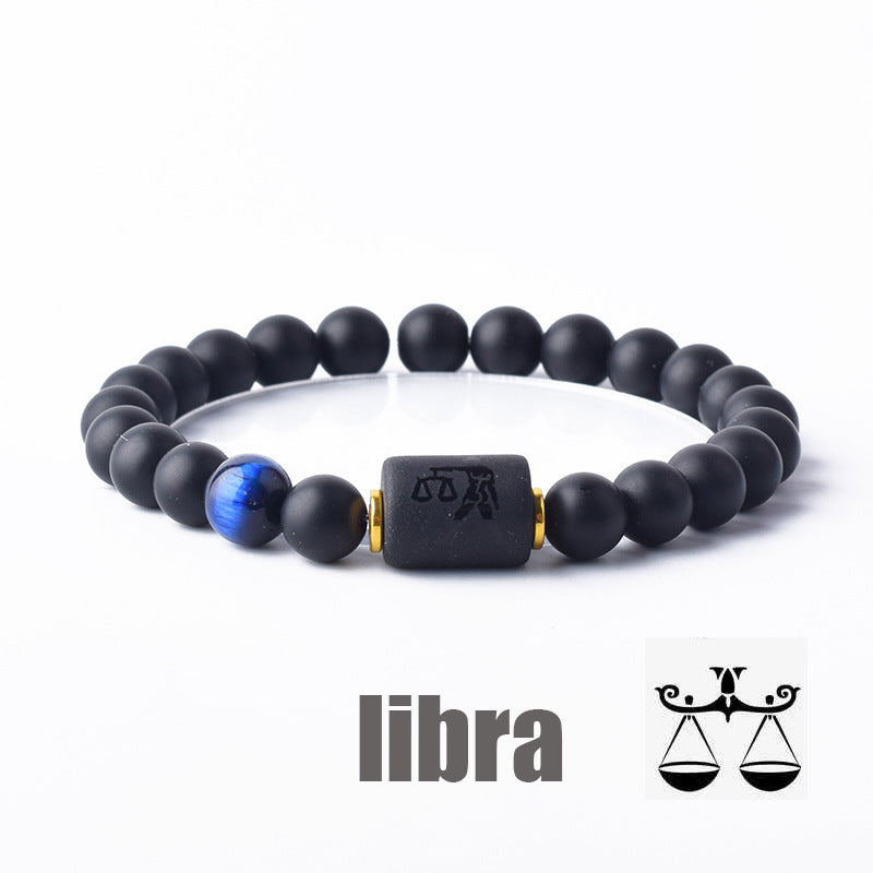 Constellation Natural Stone Beaded Twee Tigereye Bracelet