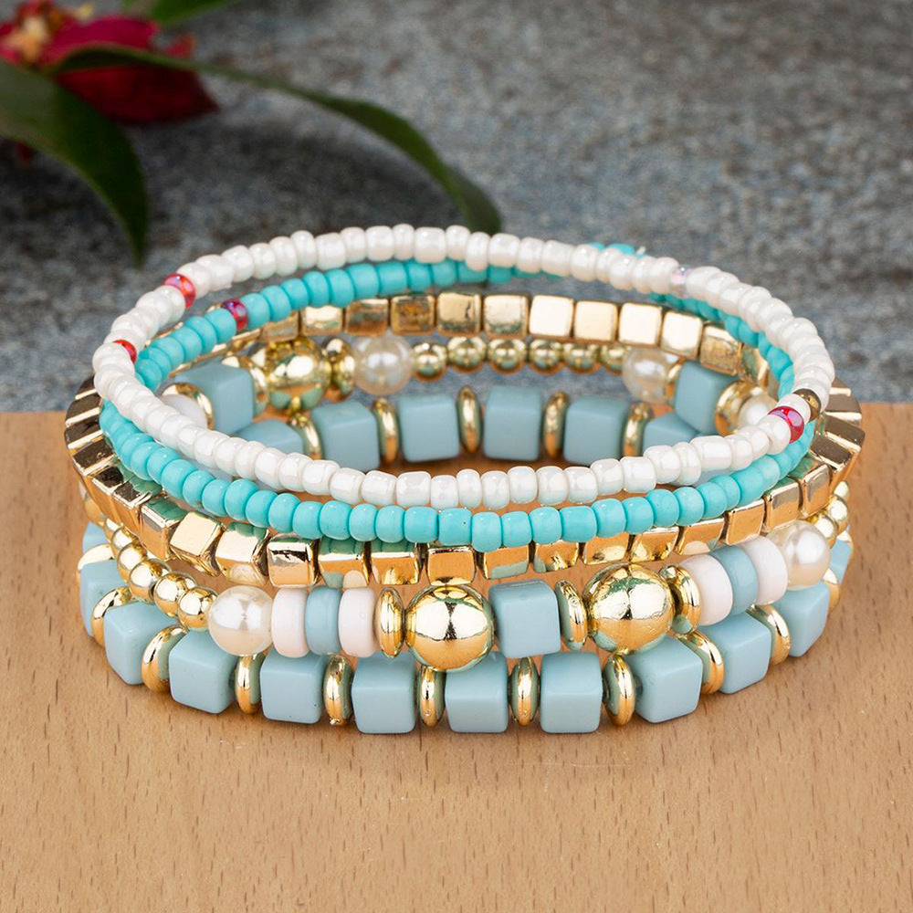 Women's Ethnic Style Bohemian Bead Mixed Color Bracelets