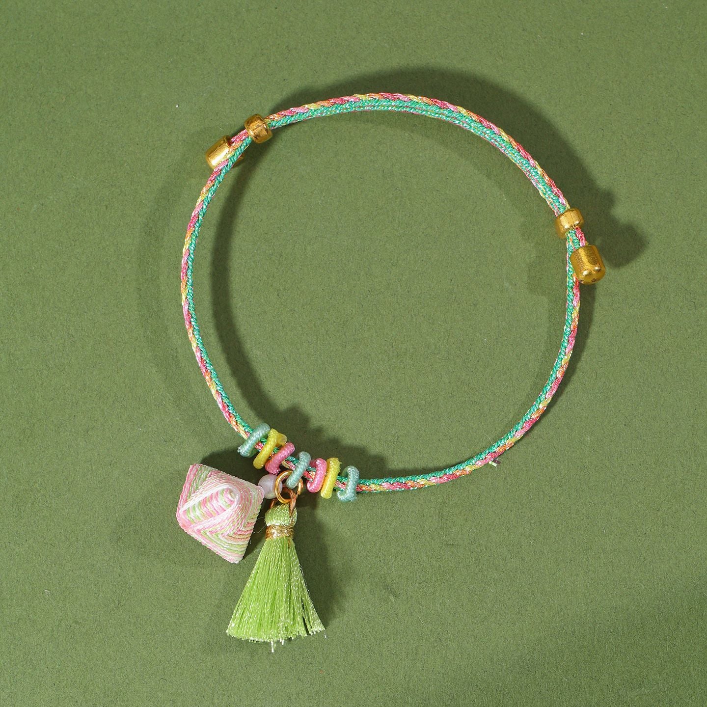 Festival Colorful Rope Ethnic Style Hand-woven Adult Small Sachet Carrying Bracelet