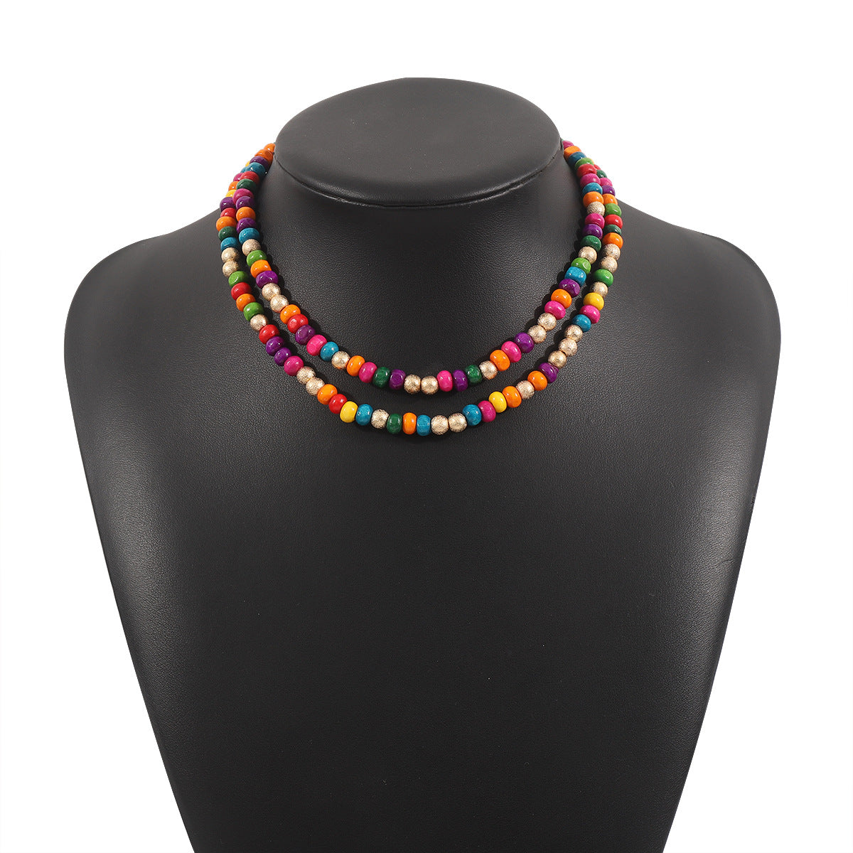 Wooden Bead Beaded Summer Dopamine Chinese Necklaces