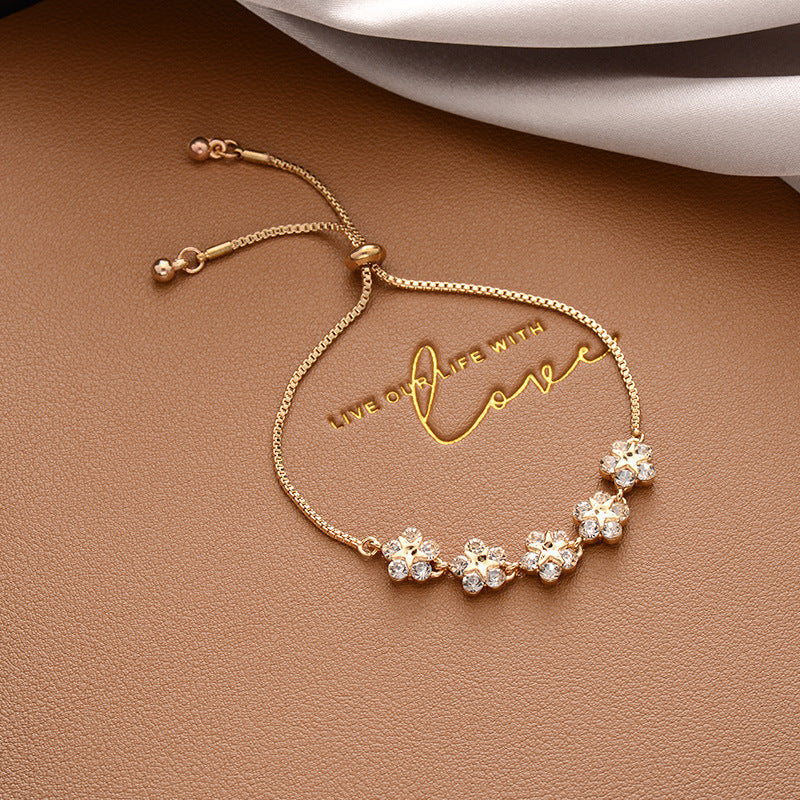 Vintage Pearl Female Style Design Simple Cold Bracelet