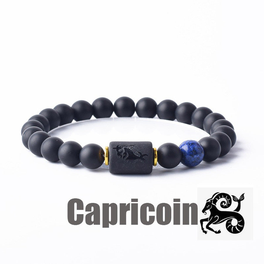 Constellation Natural Stone Beaded Twee Tigereye Bracelet
