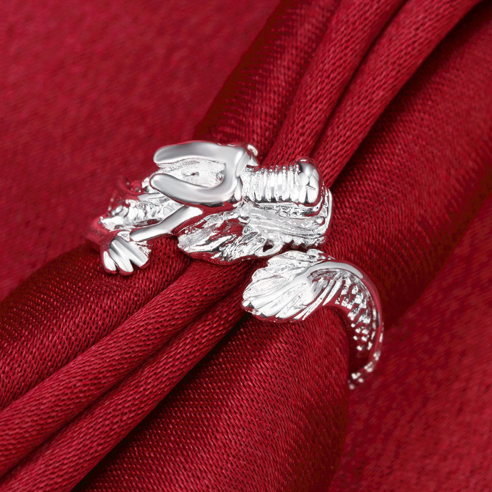 Domineering Dragon Sier Personality Chinese Faucet Ring