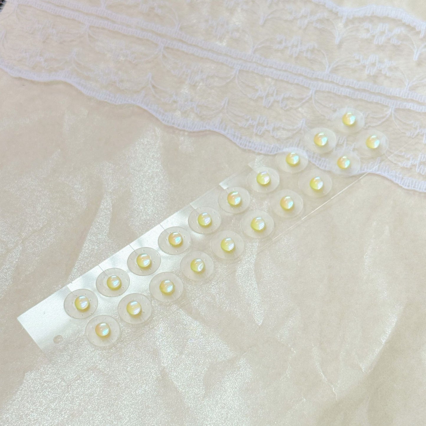 Fashion Auricular Point Sticker Crystal Ear Patch Bead Massage Stress Earrings