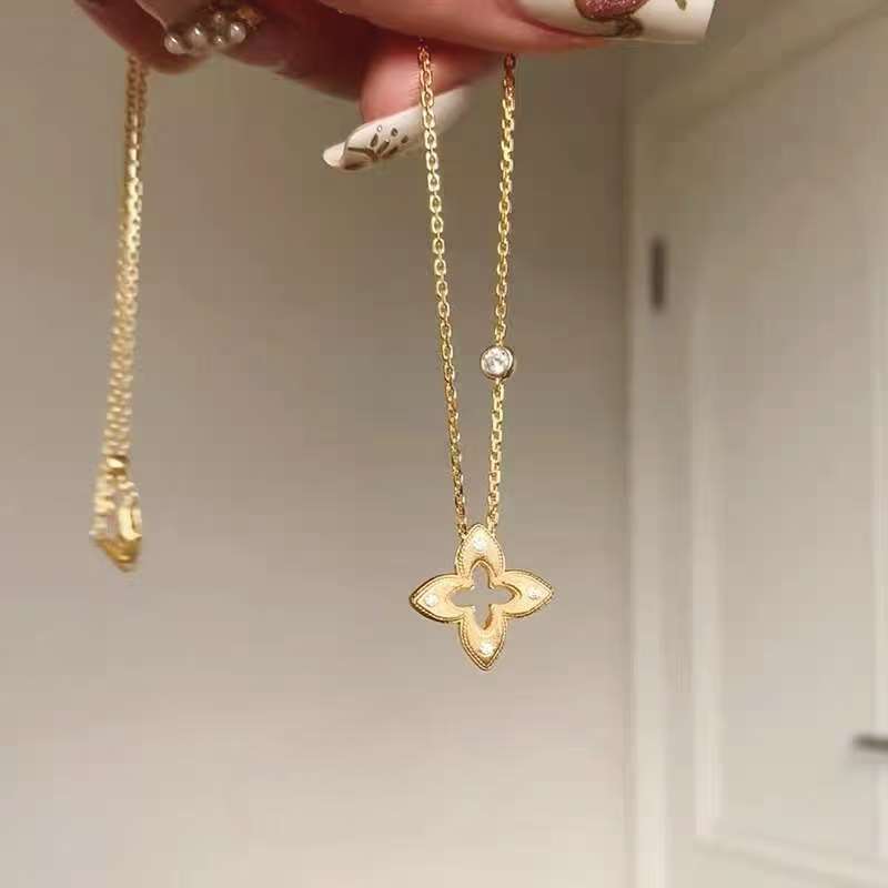 Wealth Basket Pearl Advanced Three-dimensional Woven Clavicle Chain Necklace