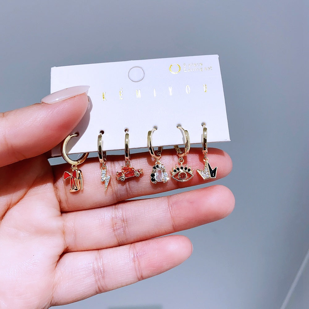 Fairy Tale Movie Villain Series Color Earrings