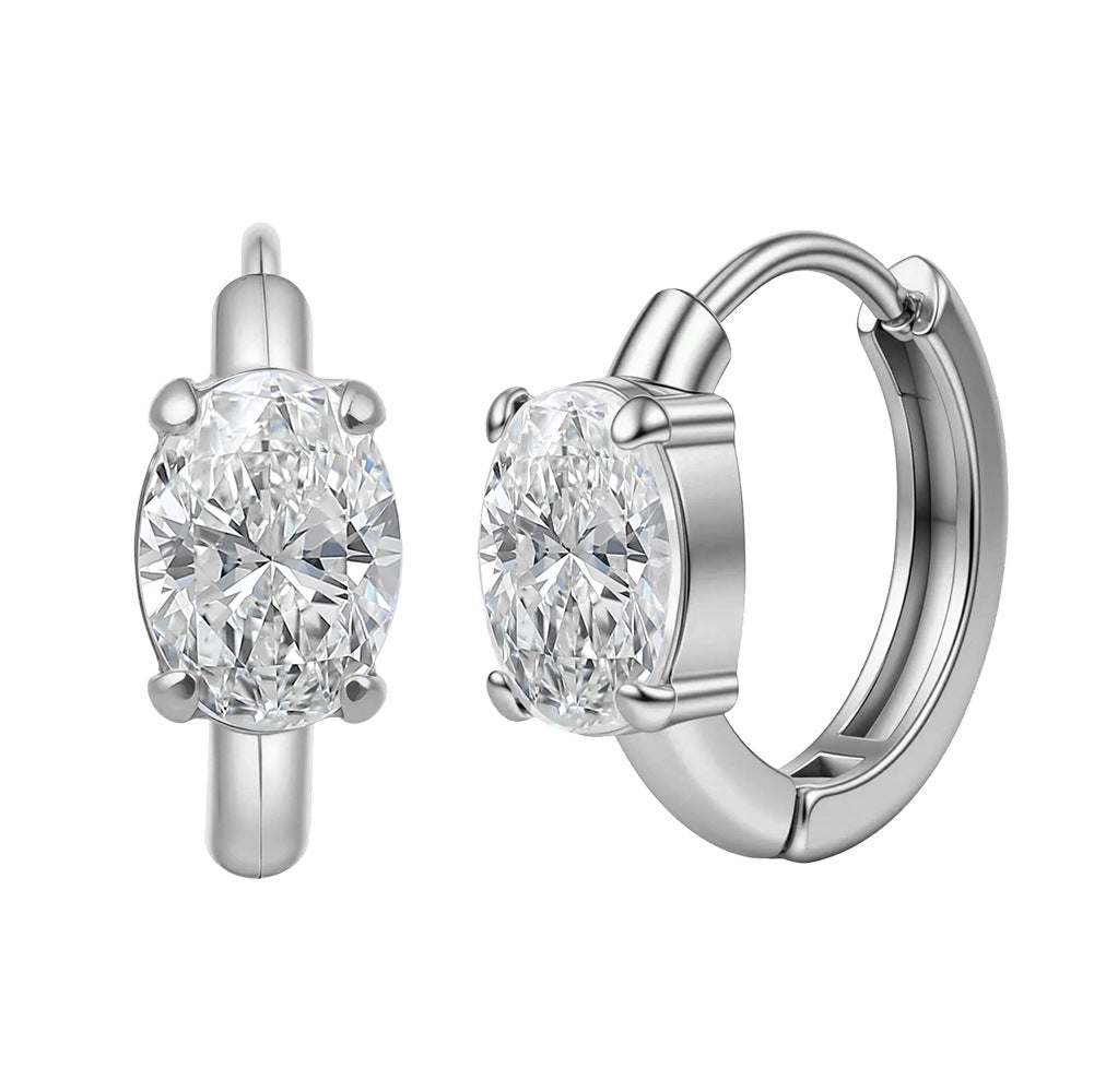 Women's Stainless Steel Diamond Tassel Simple Niche Everyday Joker Twin Collection Earrings
