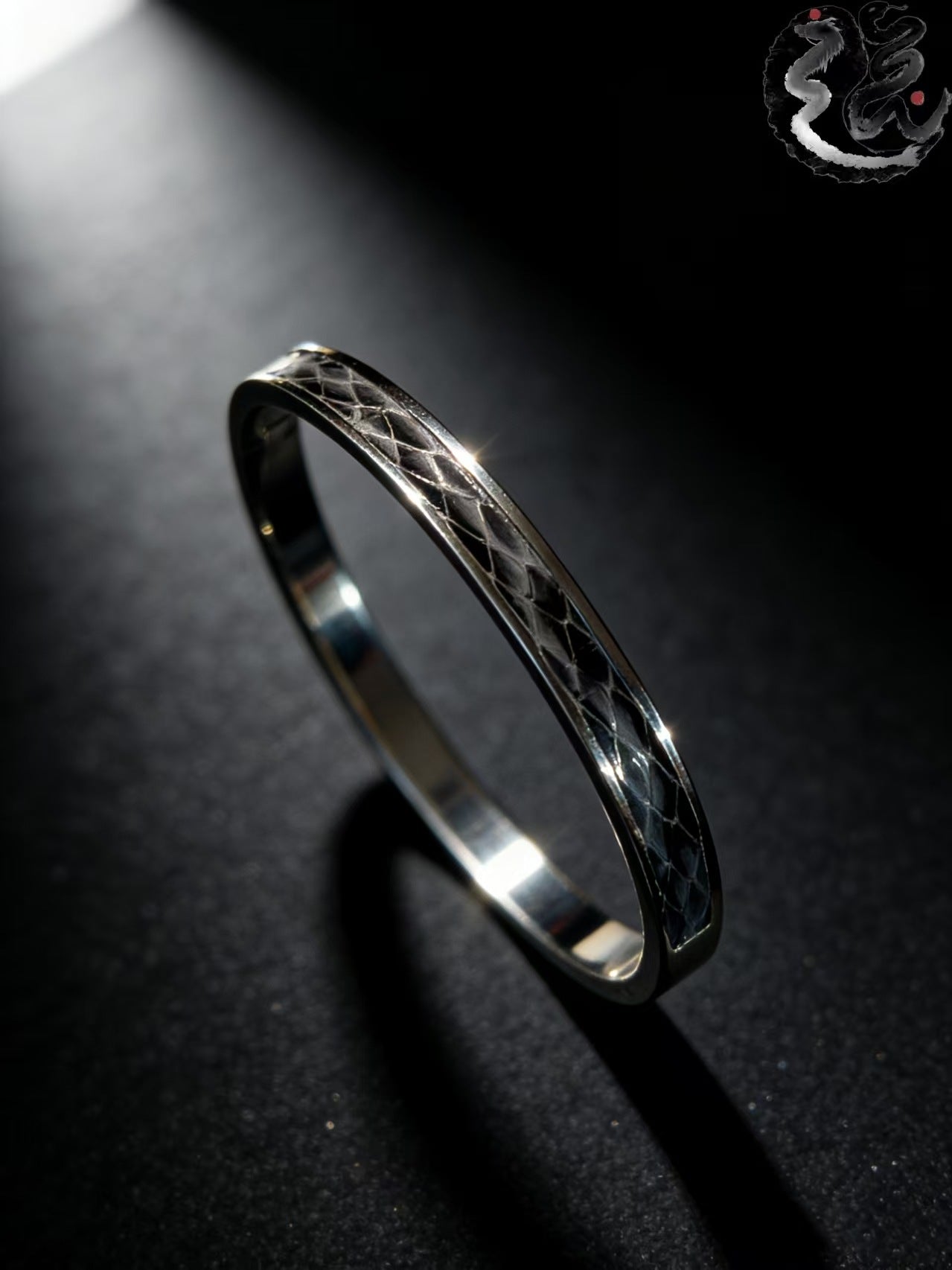 Snakeskin Genuine Leather Male Female Personality Metal Closed Special Bracelet