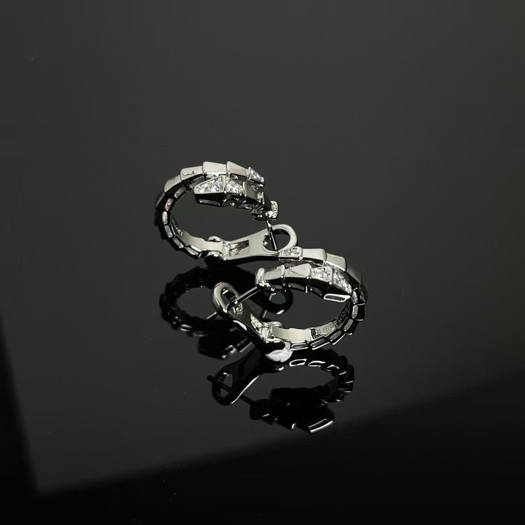 High Version Snake-shaped Ear Buckle Thick Earrings