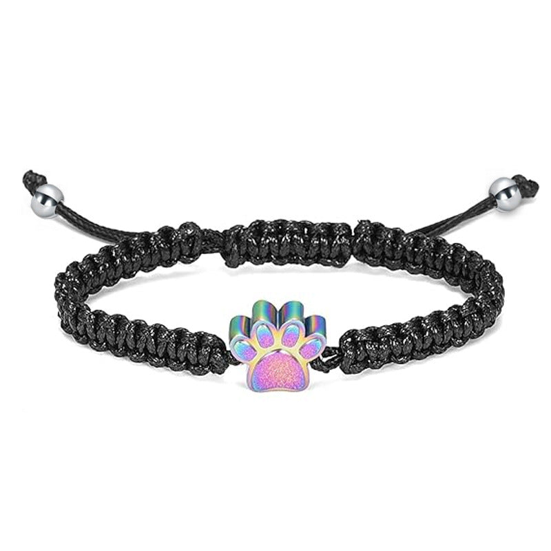 Women's & Men's Steel Ornament Open Memorial Pet Hair Bracelets