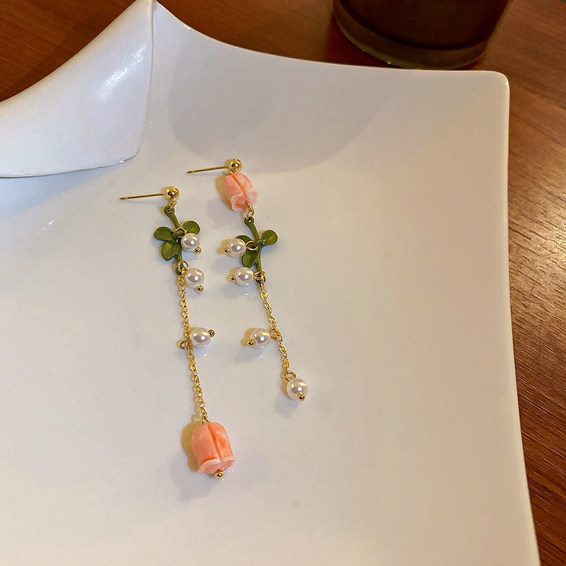 Women's Colorful Flower Summer Contrast Fresh Simple Rings