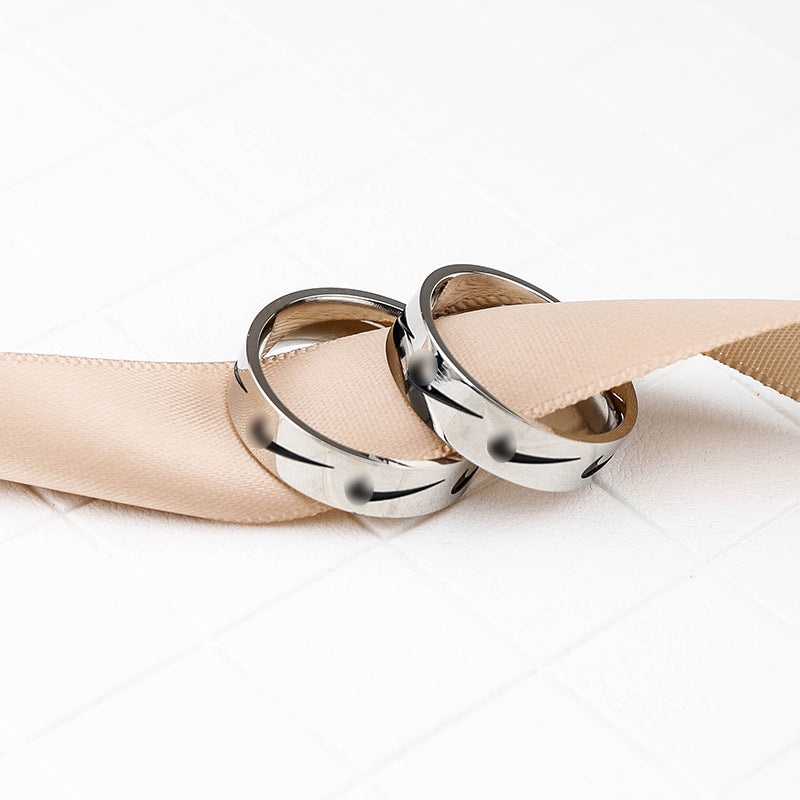 Trendy Hook Hip Hop Stainless Cool Earth Rings