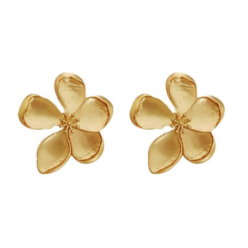 Flower Exaggerated Light Luxury High-grade Design Fairy Rings