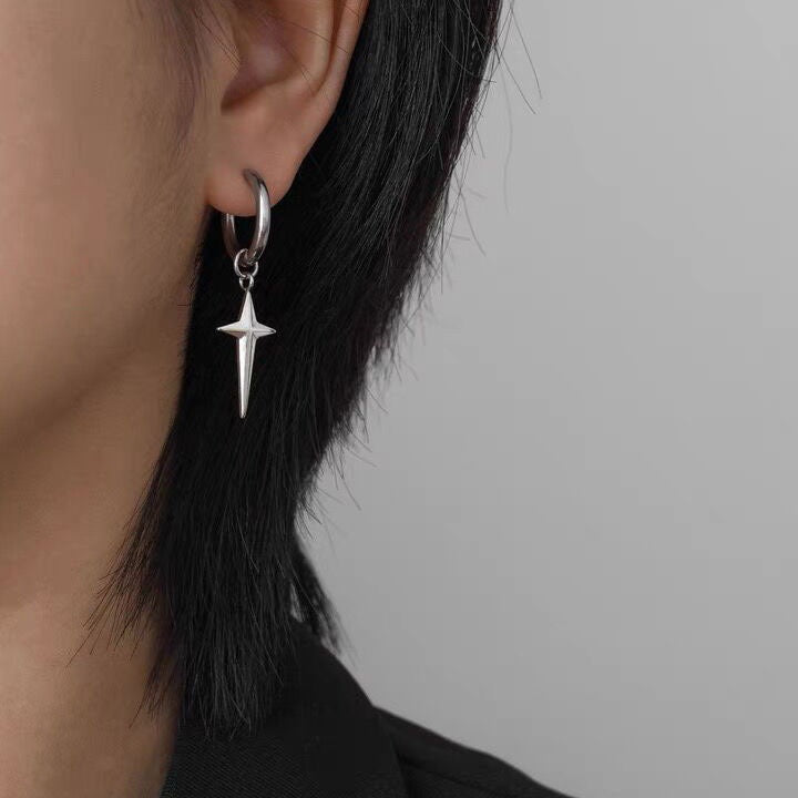 Couple Simple High Sense Boys Ear Earrings