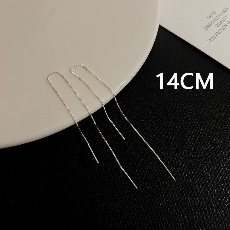 Women's Niche Design Long Round Face Slimming Ear Line